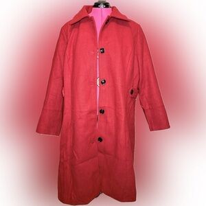 Classic Red Trench Coat